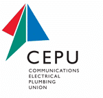 Communications, Electrical & Plumbing Union logo